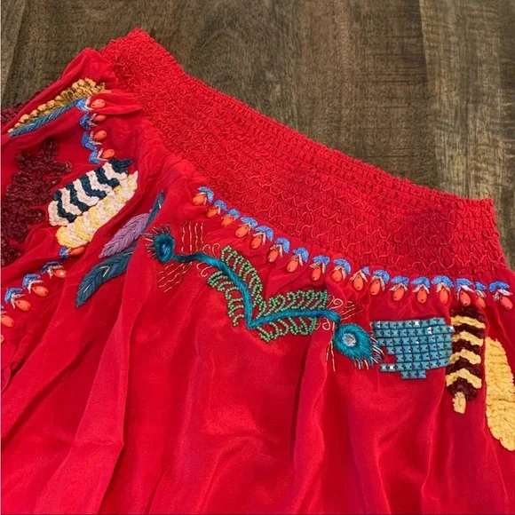 Embroidered One Shoulder Farm Rio Dress - Picture 9 of 9